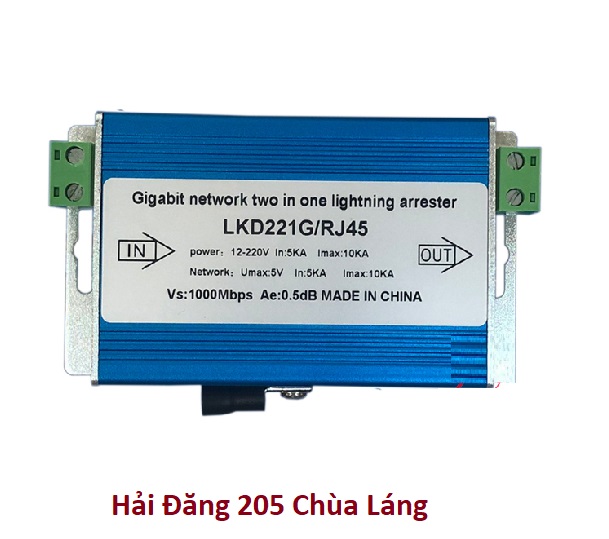 Thiết bị chống sét mạng lan RJ45 Gigabit LKD221G/RJ45 chính hãng